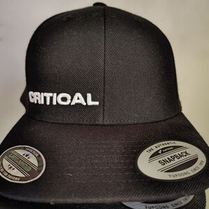 CRITICAL Black Snapback Hat